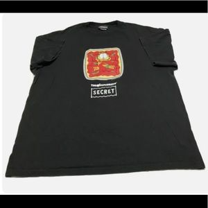 The Hundreds X Garfield Cat Tee  2XL Black T-Shirt